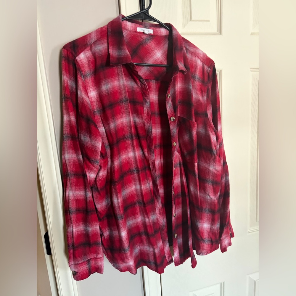 2 Women’s Maurcies Flannel Shirts